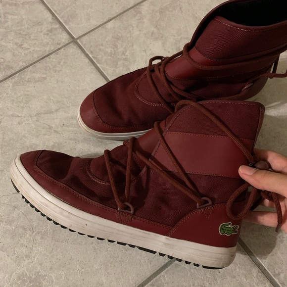 LACOSTE Frost waterproof leather lace women boots - Picture 4 of 6